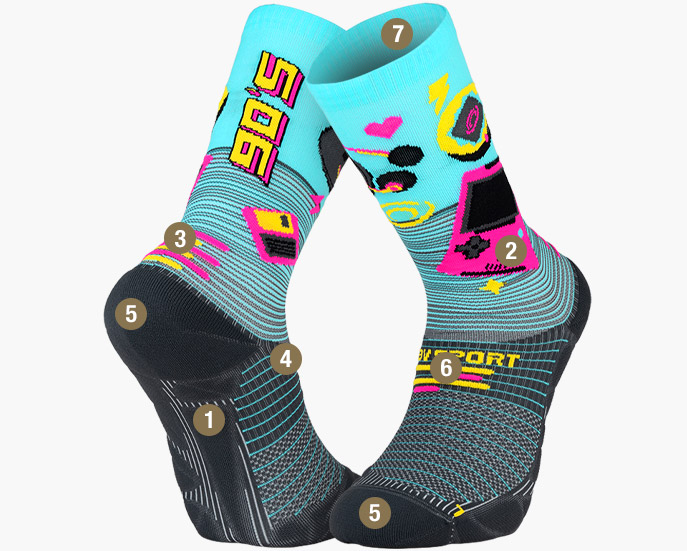 RUN MARATHON high socks generation 90s